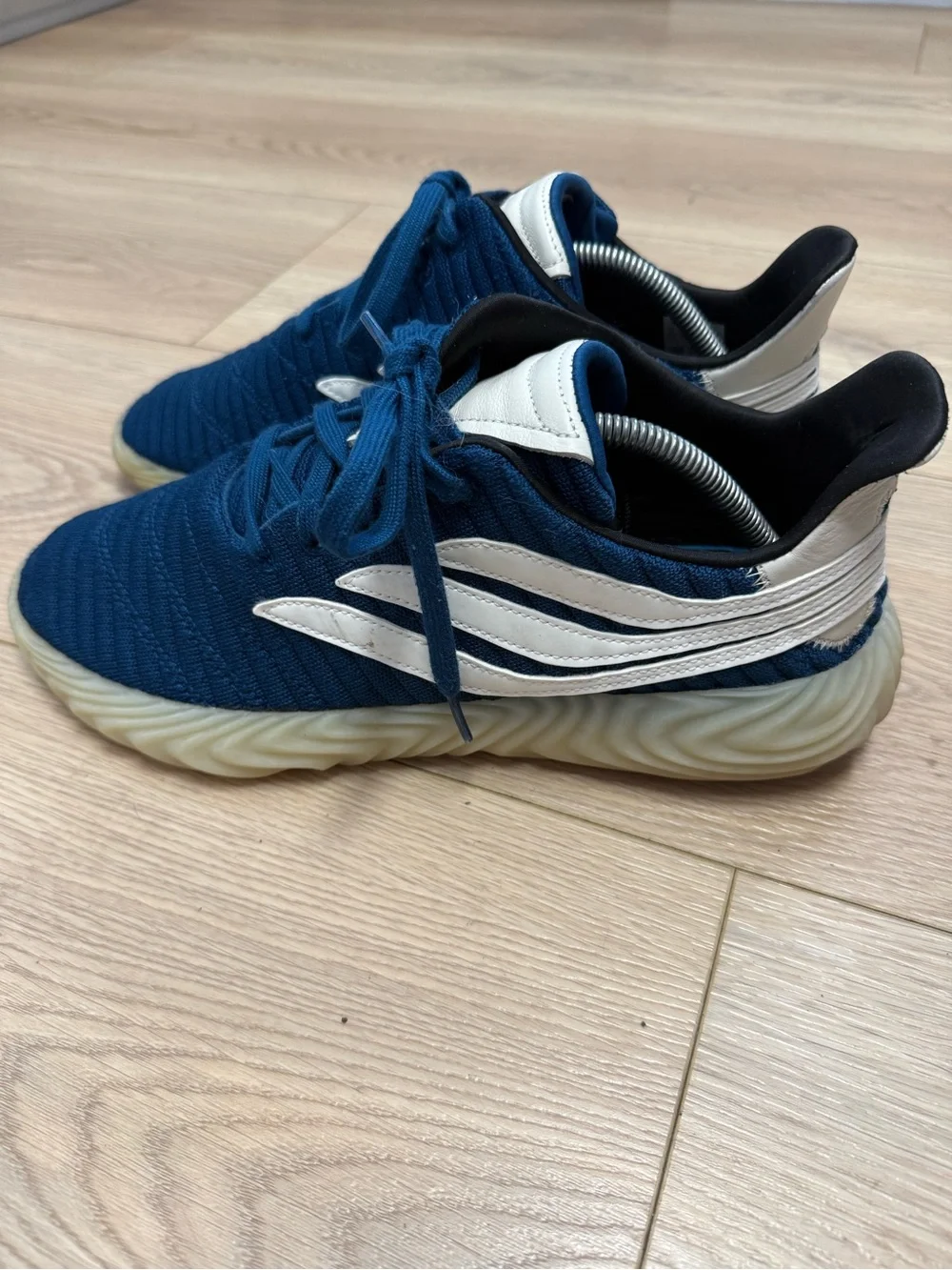 Adidas Men's Sobakov Legend Marine Blue Cloud White Boost Sneakers BD7562 10.5